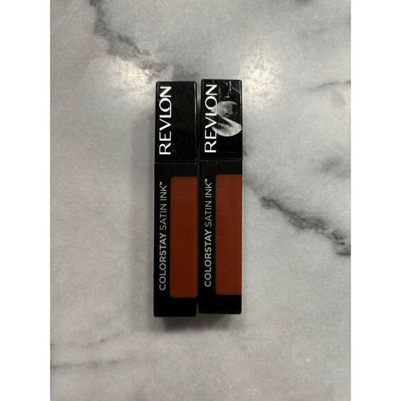 Revlon Colorstay Satin Ink Liquid Lipsticks 013 Holy Pumpkin Lot of 2 - Picture 1 of 2